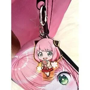 SPY×FAMILY Anya Forger Cosplay Anime Comic Bags Backpack Pink With Pouch/ Charm SPY×FAMILY Anya Forger Cosplay Anime Comic Bags Backpack  main image 3